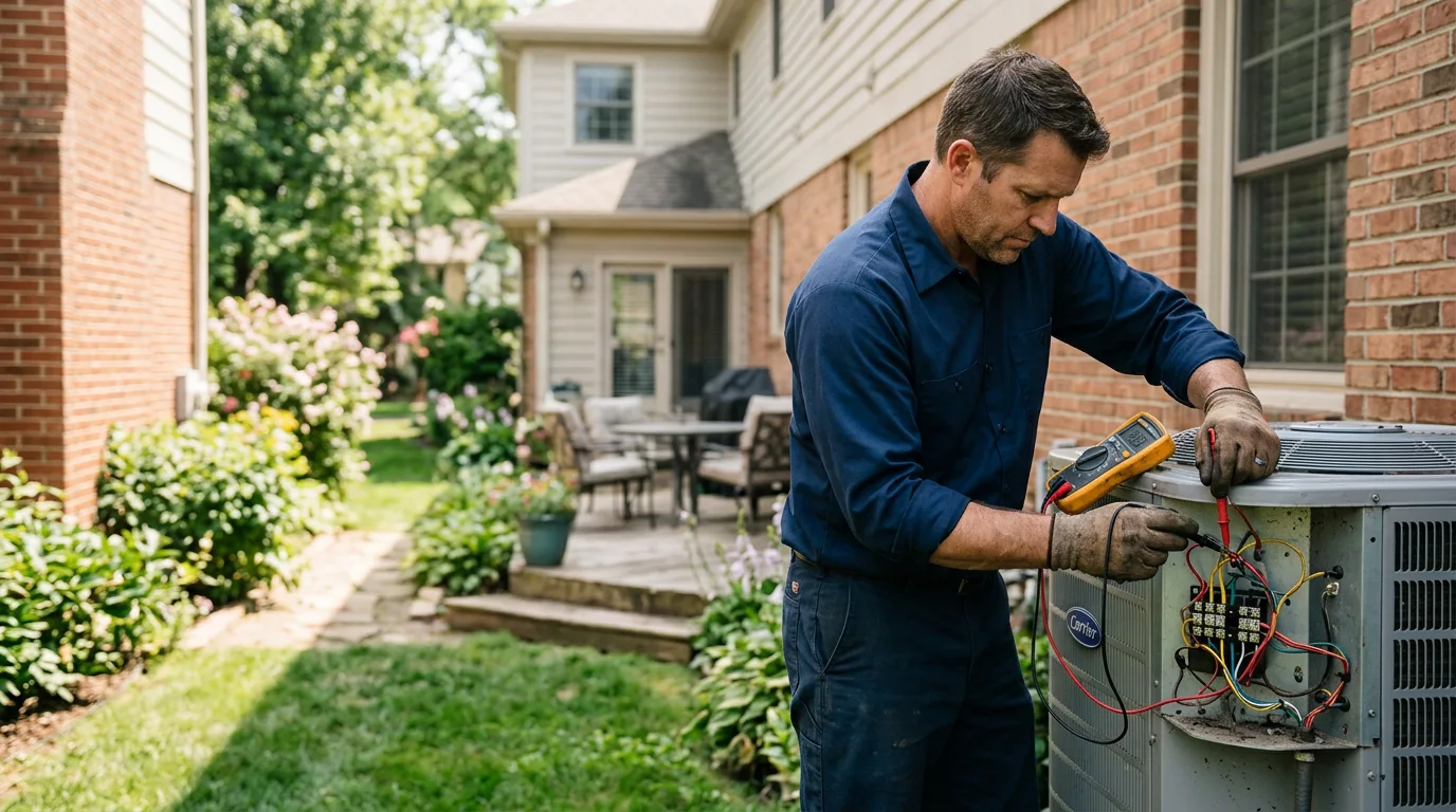 HVAC technician working near Bulverde, TX